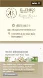 Mobile Screenshot of blumen-werkstatt.co.at