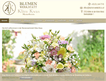 Tablet Screenshot of blumen-werkstatt.co.at